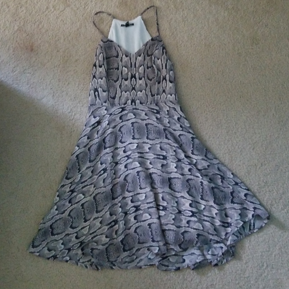 Snakeskin Print Dress
